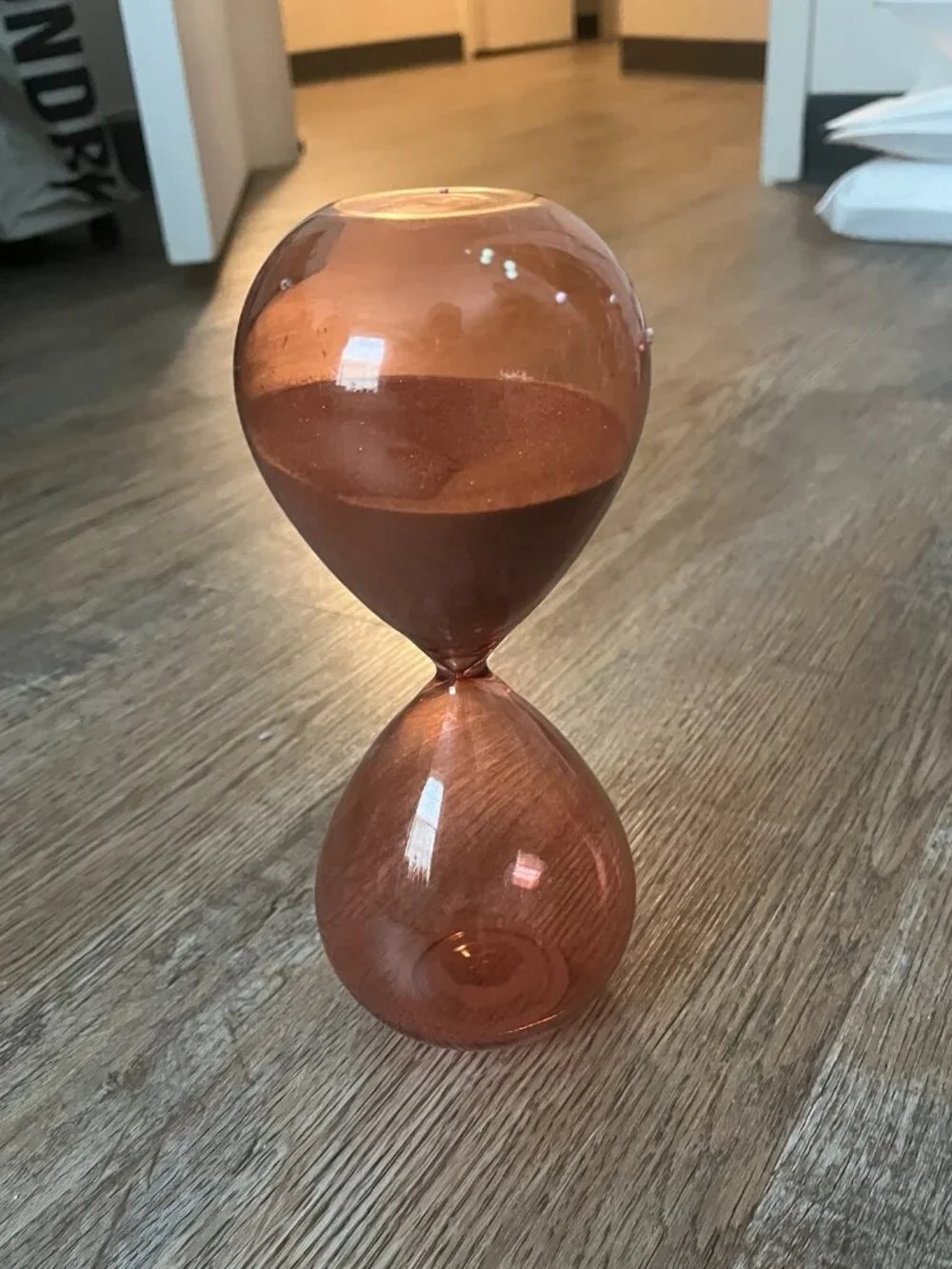 The Container Store 30-Minute Hourglass Timer - Terracotta Orange